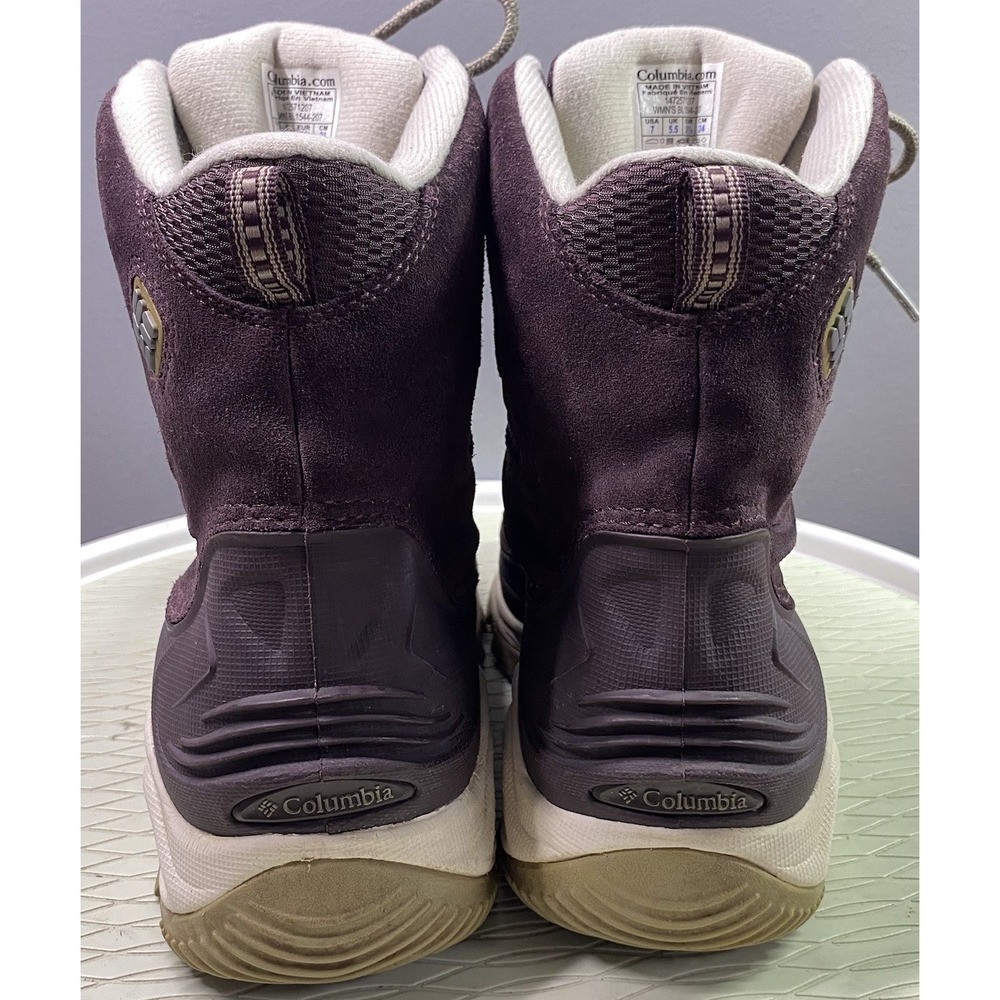 Columbia Omniheat Bugaboot 200‎ Grams Womens Maroon Winter Hiking Boots Sz.7 EUC - Picture 4 of 11